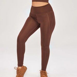 Girlfriend Collective Earth Compressive High-Rise Legging Chocolate Brown